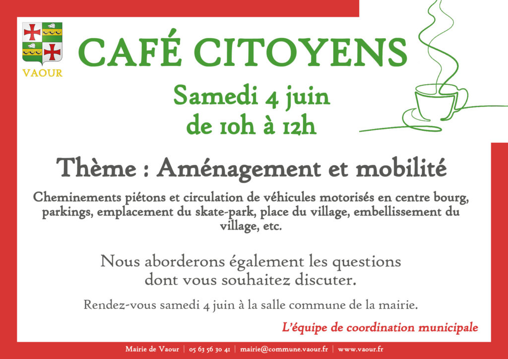 Café citoyens du samedi 4 juin 2022
