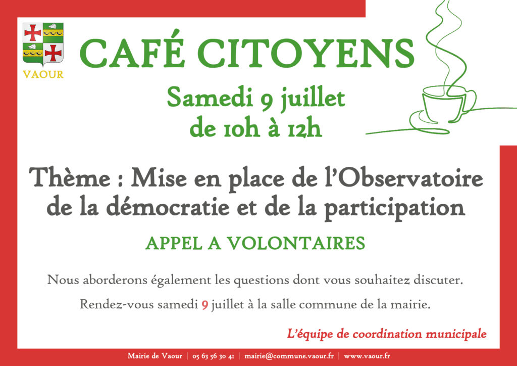 Café Citoyens 9 juillet 2022
